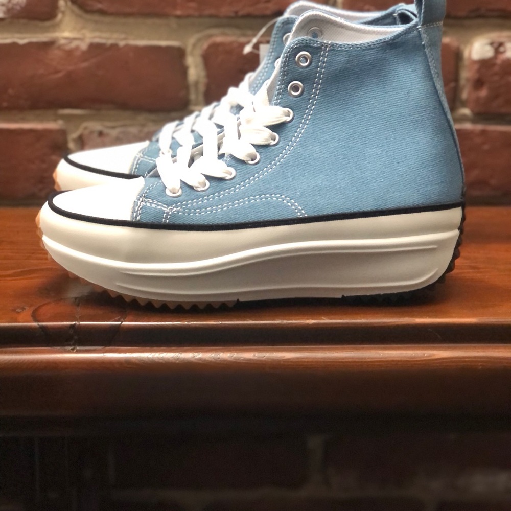 Platform High Top Canvas Sneakers